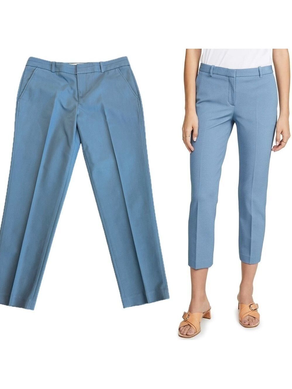 Simons Contemporaine sky blue slim fit ankle cigarette pants Sz 6 NWOT